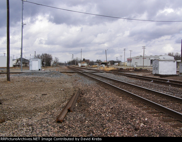 A view of the track and diamonds after the last repair.